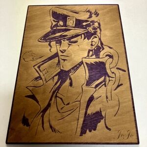 Anime Character Wooden Art Jotaro JoJo's Bizarre Adventure